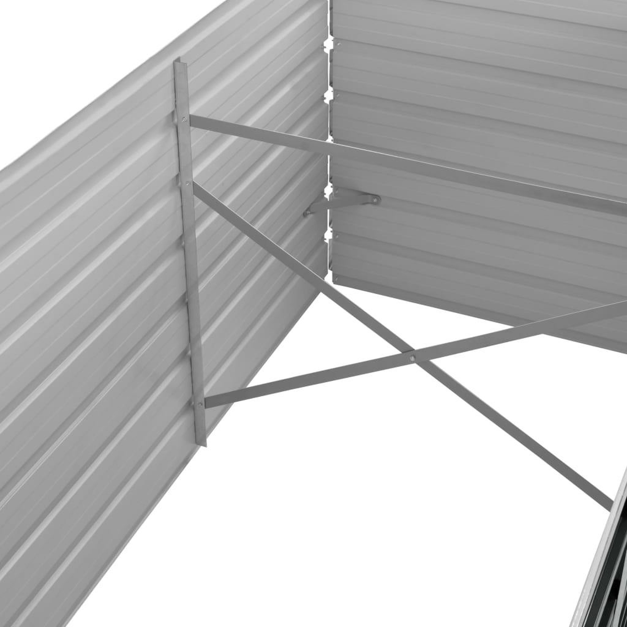 Voir la diapositive 5 : VIDAXL Lit sureleve de jardin Anthracite 320x80x77 cm Acier galvanise