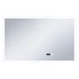 Voir la diapositive 2 : VIDAXL Miroir a LED et capteur tactile et affichage d'heure 100x60 cm