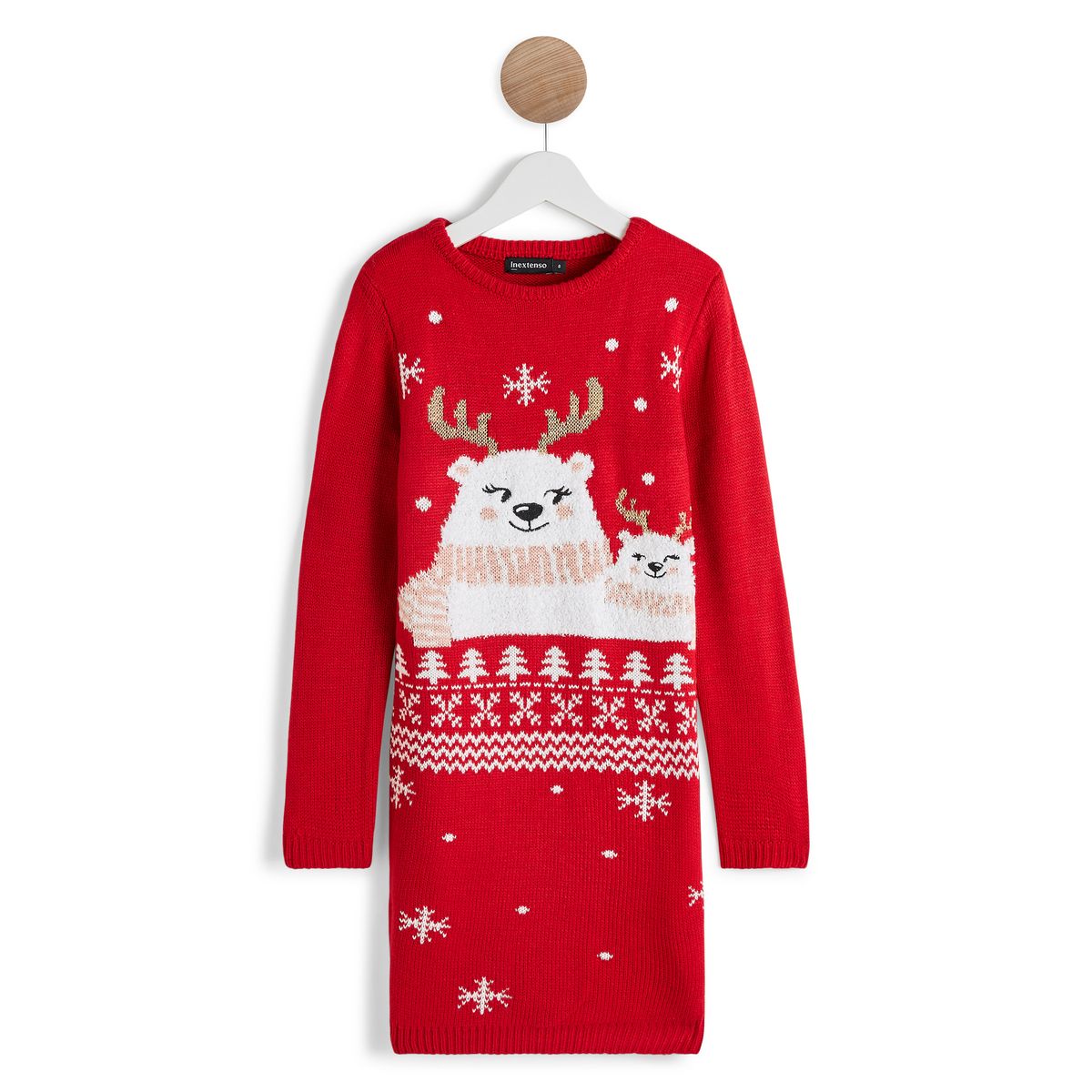 INEXTENSO Robe pull de noël fille 