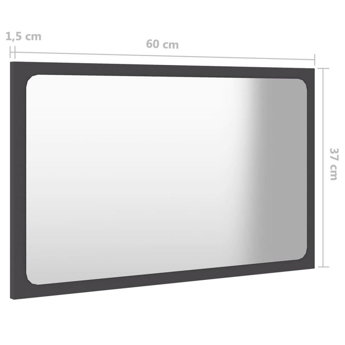 VIDAXL Ensemble de meubles de salle de bain Gris Agglomere