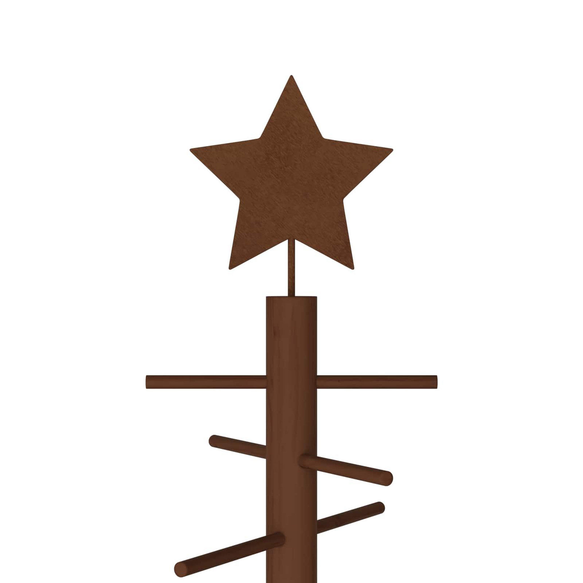 Voir la diapositive 5 : VIDAXL Arbre de Noël en bois KOTKA 125 cm Bambou et bois de pin massif