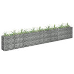 VIDAXL Lit sureleve a gabion Acier galvanise 360x30x60 cm