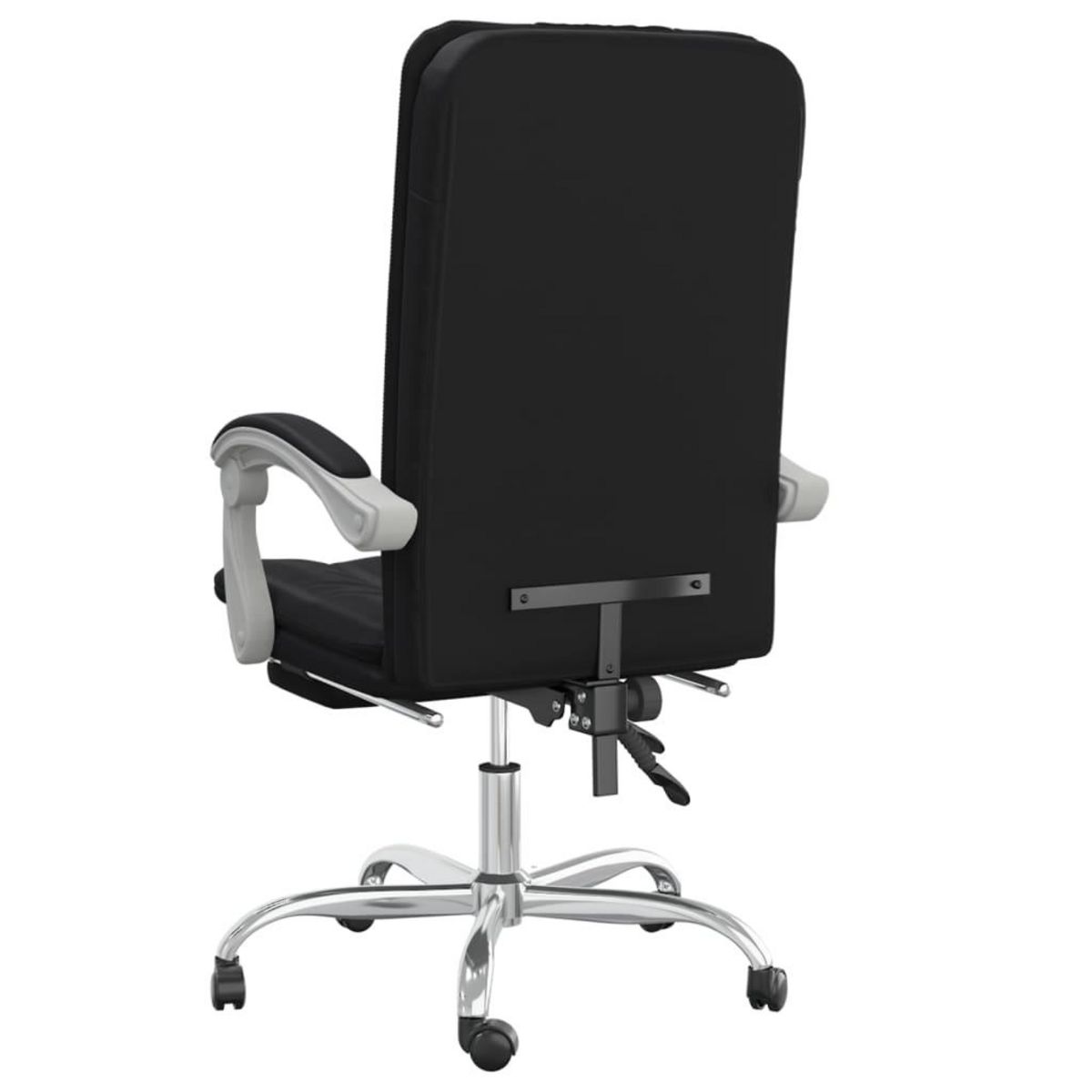 VIDAXL Fauteuil inclinable de bureau Noir Similicuir