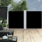 VIDAXL Auvent lateral retractable Noir 120 x 600 cm