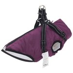 VIDAXL Manteau pour chiens avec harnais imperméable réfléchissant L36