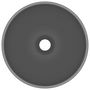 Voir la diapositive 3 : VIDAXL Lavabo rond de luxe de salle Gris fonce mat 32,5x14cm Ceramique