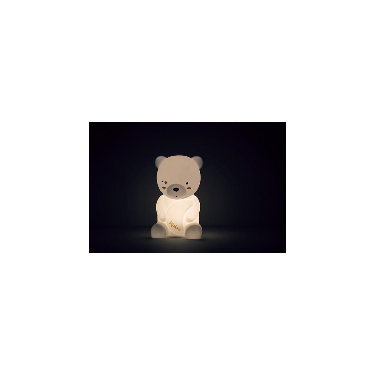 Kaloo Home -ma veilleuse souple led ours l blanc