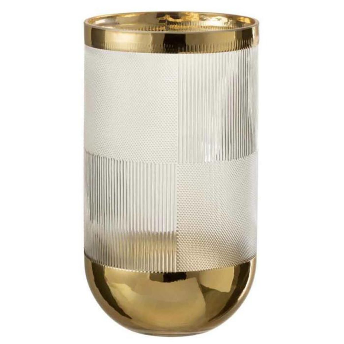 Paris Prix Vase Design  Sucomba  27cm Transparent & Or