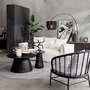 Voir la diapositive 4 : Paris Prix Table d'Appoint Design en Bois  Vincent  40cm Noir