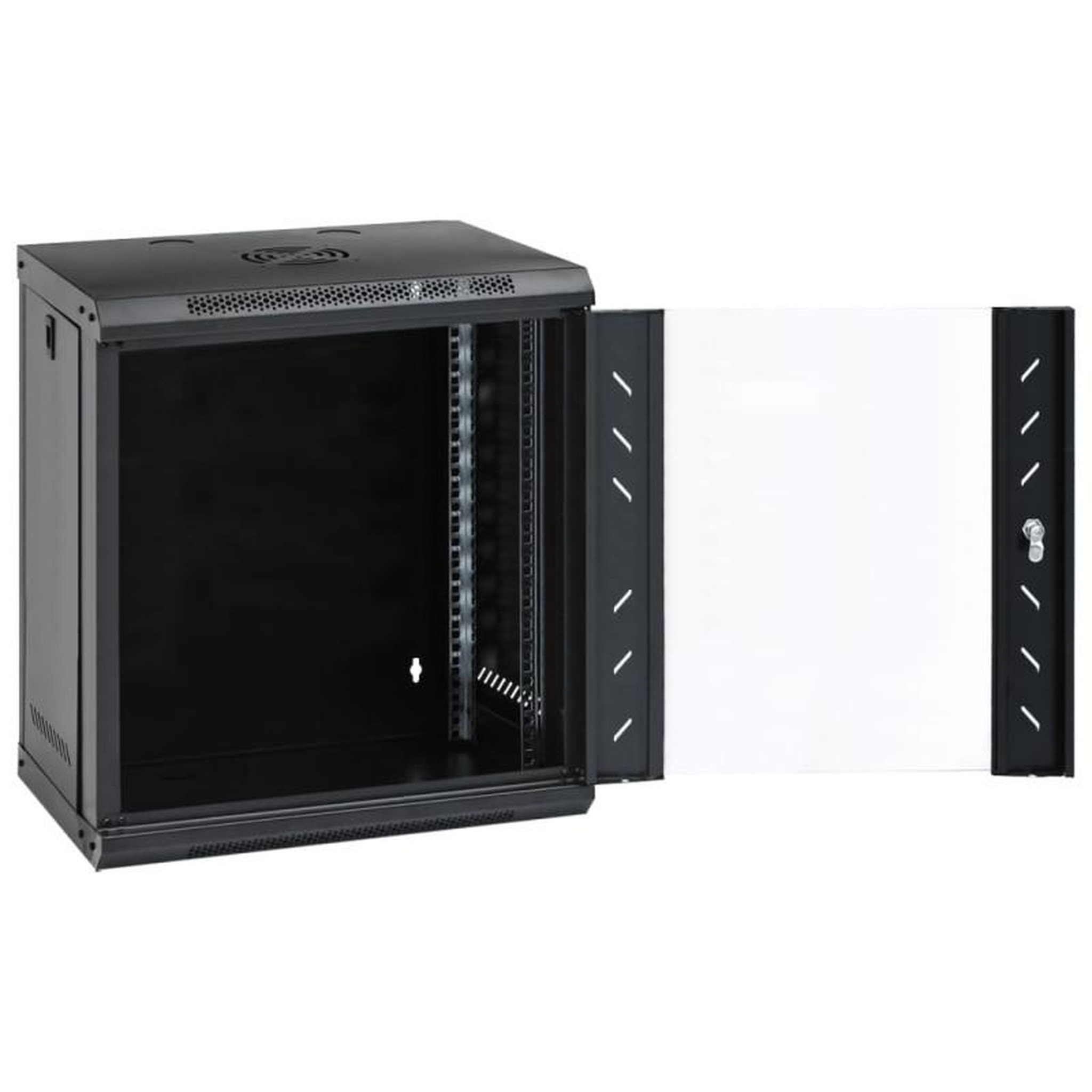 Voir la diapositive 2 : VIDAXL Coffret de réseau mural 12U 19 IP20 53x40x60 cm
