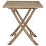 Voir la diapositive 4 : VIDAXL Table de jardin pliante gris 120x70x75 cm bois de teck solide