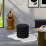 Voir la diapositive 2 : The Home Deco Factory Pouf de rangement maille nid d'abeille ATOME - Noir