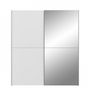 Voir la diapositive 3 : MARKET24 Armoire 2 portes coulissantes + miroir - Panneaux de particules - Blanc mat - L 170,3 x P 61,2 x H 190,5 cm - ULOS