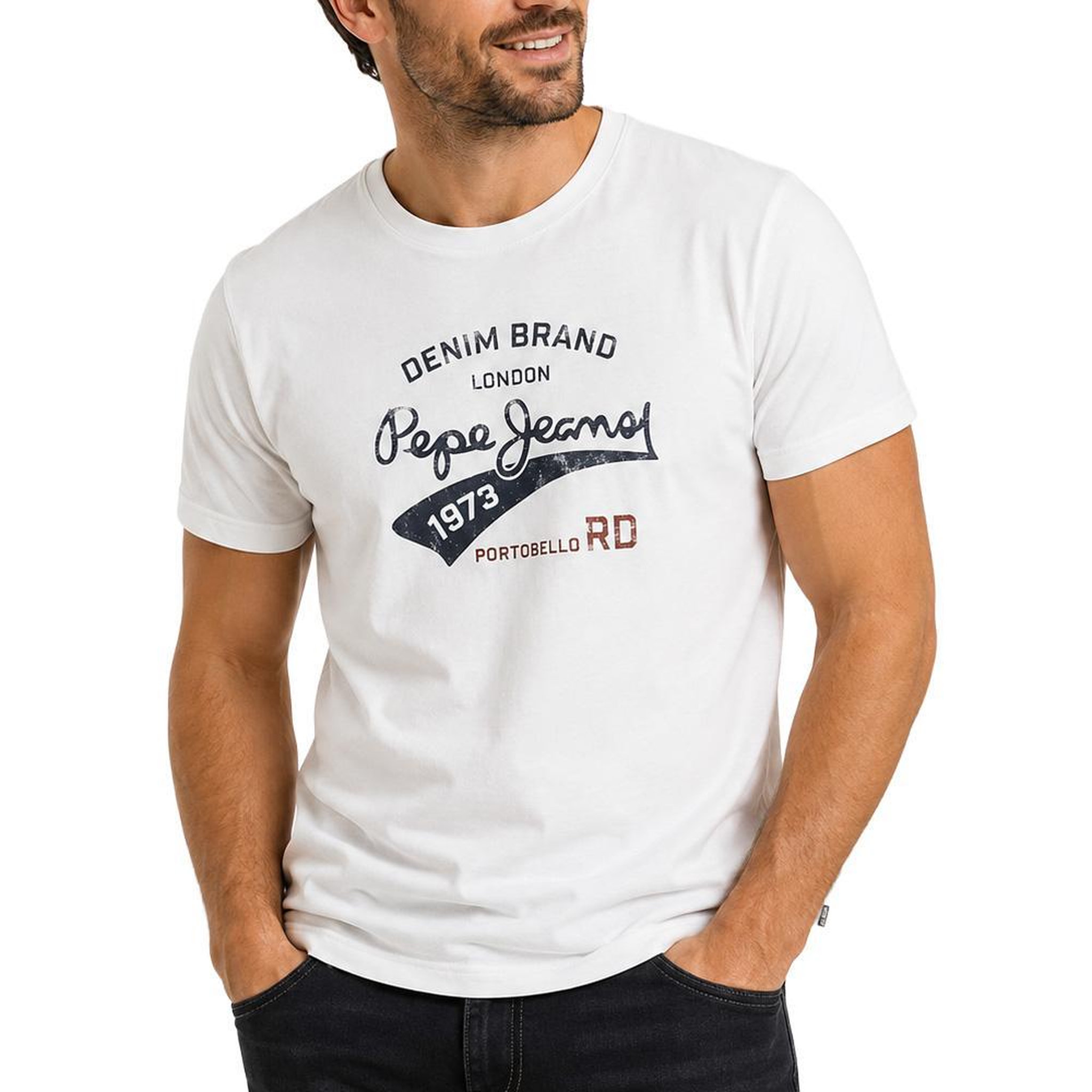 Pepe Jeans T-Shirt Blanc Homme Pepe jeans Nd. Coloris disponibles : Blanc