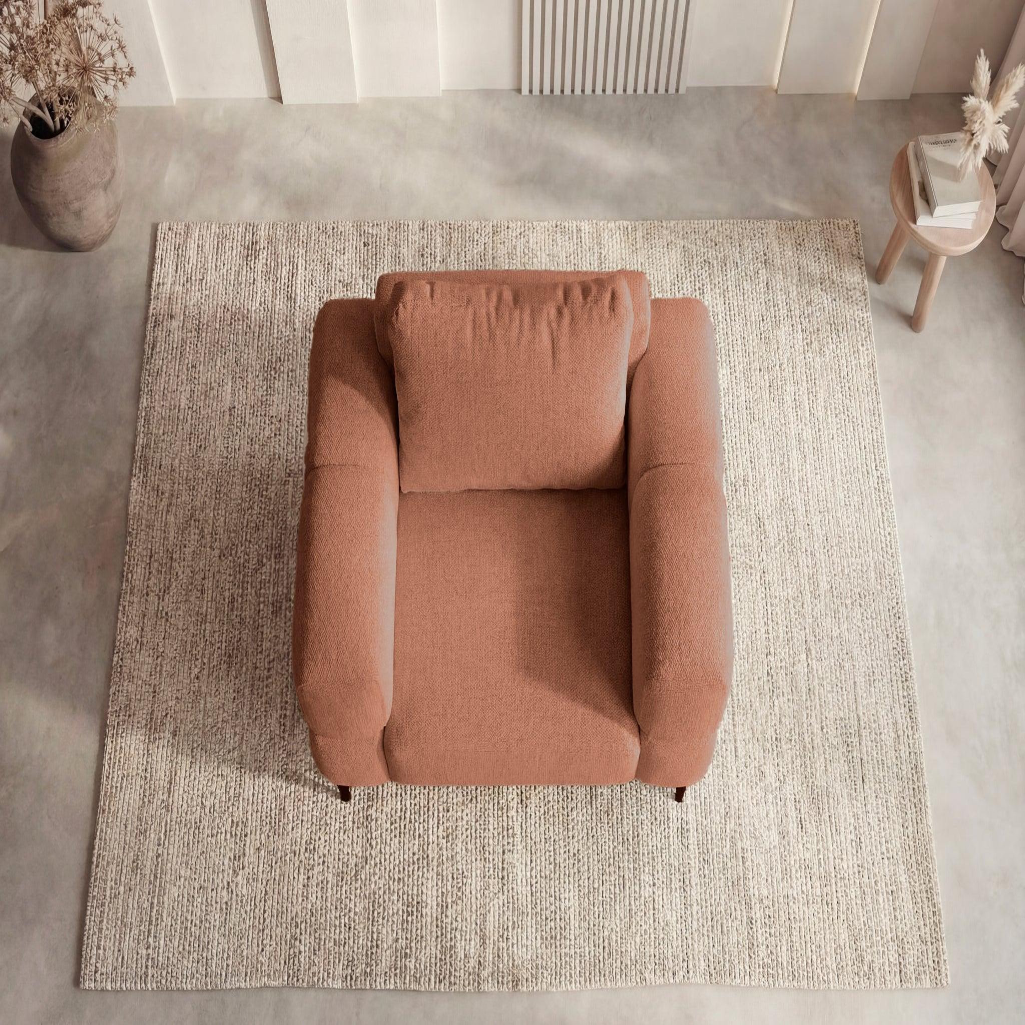 Voir la diapositive 5 : CASANOVA PARIS Elton - fauteuil en tissu lisse