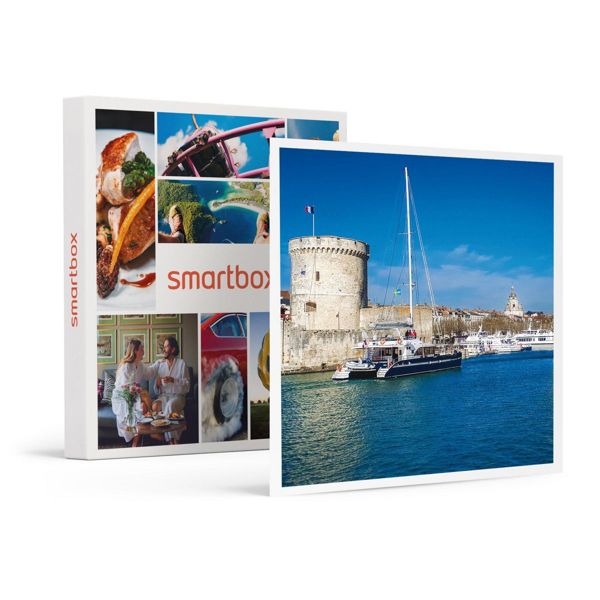 Smartbox Croisière en catamaran au coucher du soleil pour 2 adultes et 2 enfants à La Rochelle - Coffret Cadeau Sport & Aventure