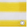 Voir la diapositive 3 : VIDAXL Ecran de balcon Jaune et blanc 120x500 cm PEHD
