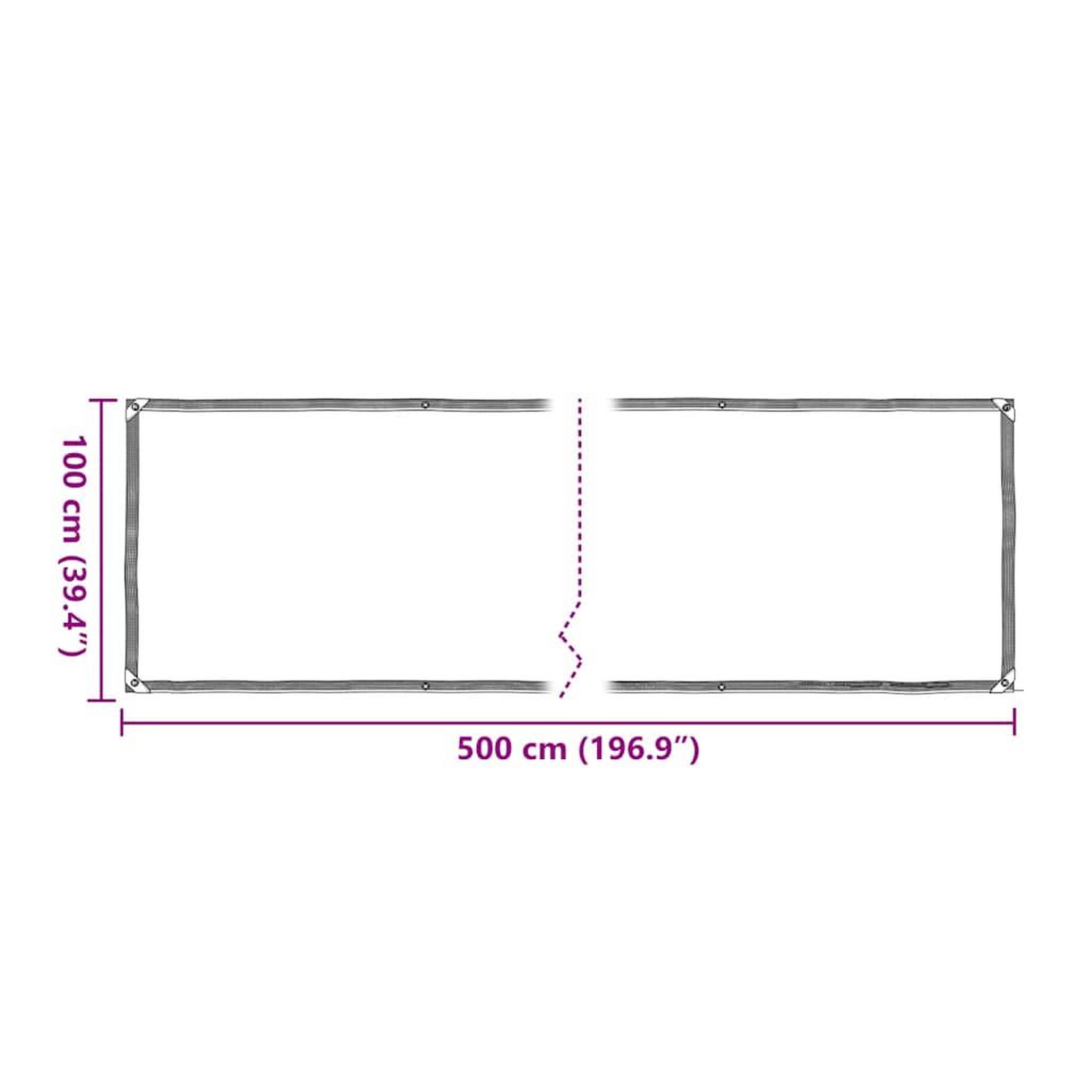 Voir la diapositive 6 : VIDAXL Housse de protection plantes avec œillets 1x5 m polyethylene
