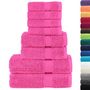 Voir la diapositive 2 : VIDAXL Ensemble de serviettes de qualité supérieure SOLUND 8 pcs rose