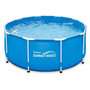 Voir la diapositive 1 : SUMMER WAVES Piscine tubulaire Active Frame Pool ronde 4,57 x 0,84 m - Summer Waves