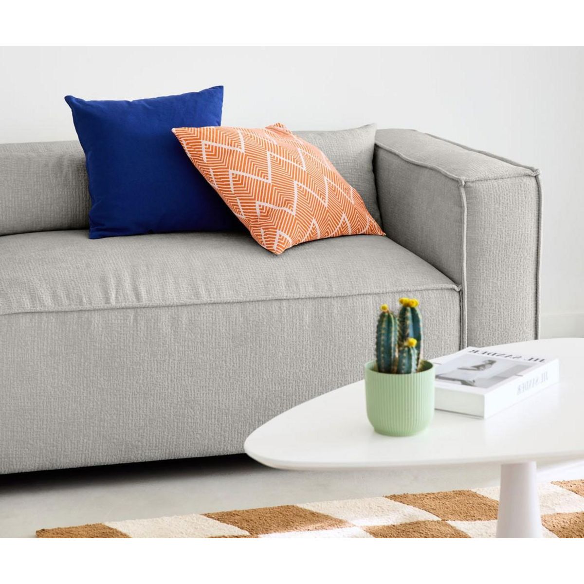 LISA DESIGN Ela - canapé d'angle gauche 4 places - en tissu velours relief