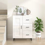 Voir la diapositive 1 : VIDAXL Buffet Blanc brillant 69,5x34x90 cm Bois d'ingenierie