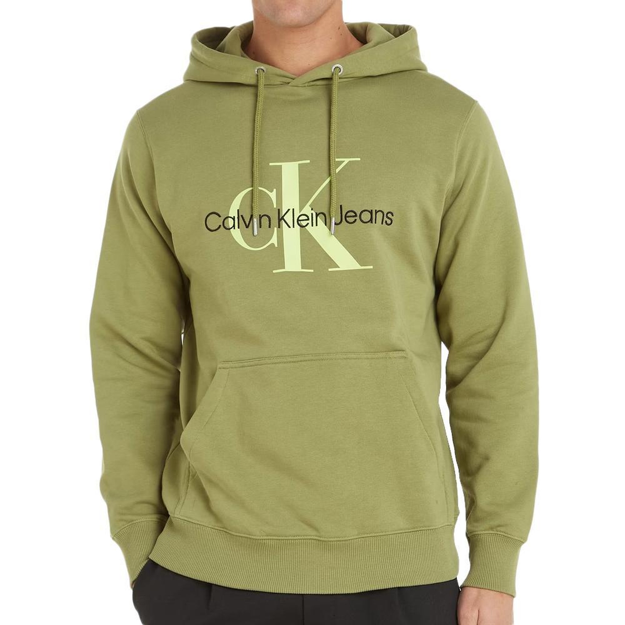 CALVIN KLEIN JEANS Sweat Kaki Homme Calvin Klein Jeans J30J320805. Coloris disponibles : Vert
