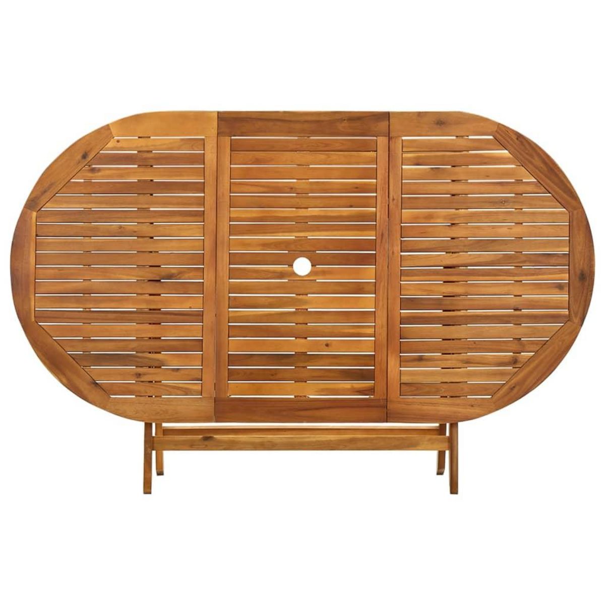 VIDAXL Table de jardin pliable 160x85x75 cm Bois d'acacia massif