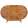 Voir la diapositive 4 : VIDAXL Table de jardin pliable 160x85x75 cm Bois d'acacia massif