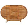 Voir la diapositive 4 : VIDAXL Table de jardin pliable 160x85x75 cm Bois d'acacia massif