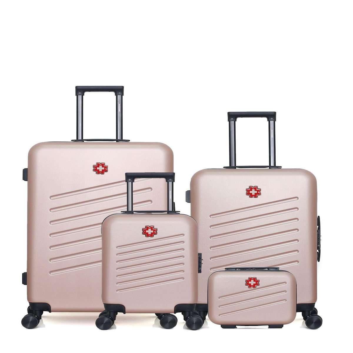 SWISS KOPPER SWISS KOPPER - LOT DE 4 - Valises grand format, weekend, cabine XXS et vanity ZURICH