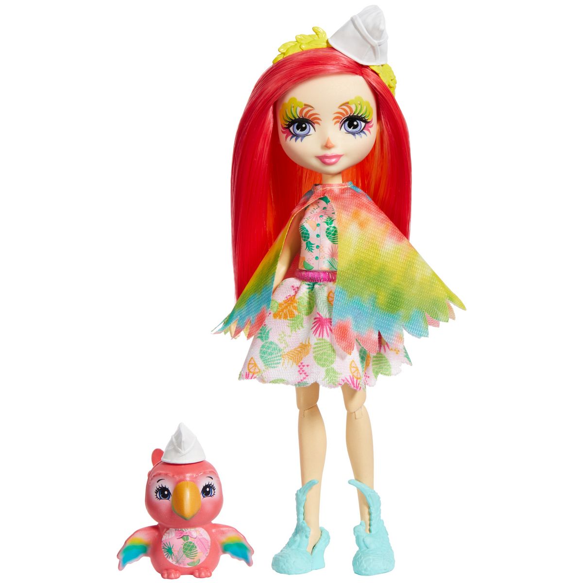 MATTEL Coffret de jeu Café Jungle Enchantée avec mini-poupée Sheeny et perroquet Peeki - Enchantimals