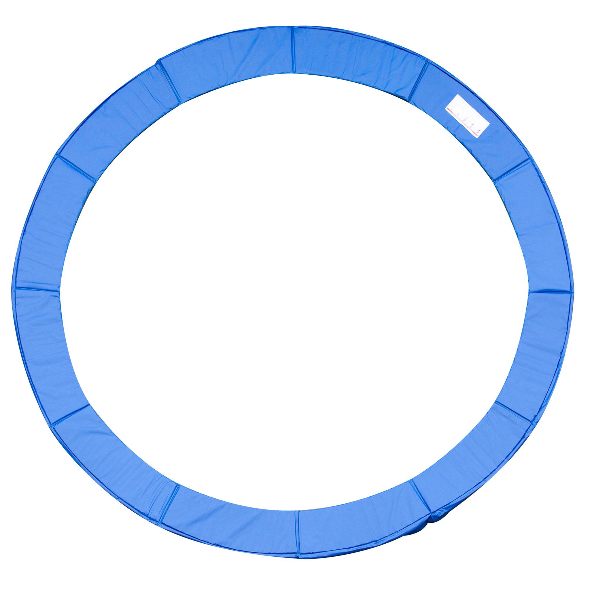 HOMCOM Couvre-ressort trampoline Ø 366 cm PVC PE haute densité rembourrage 15 mm bleu
