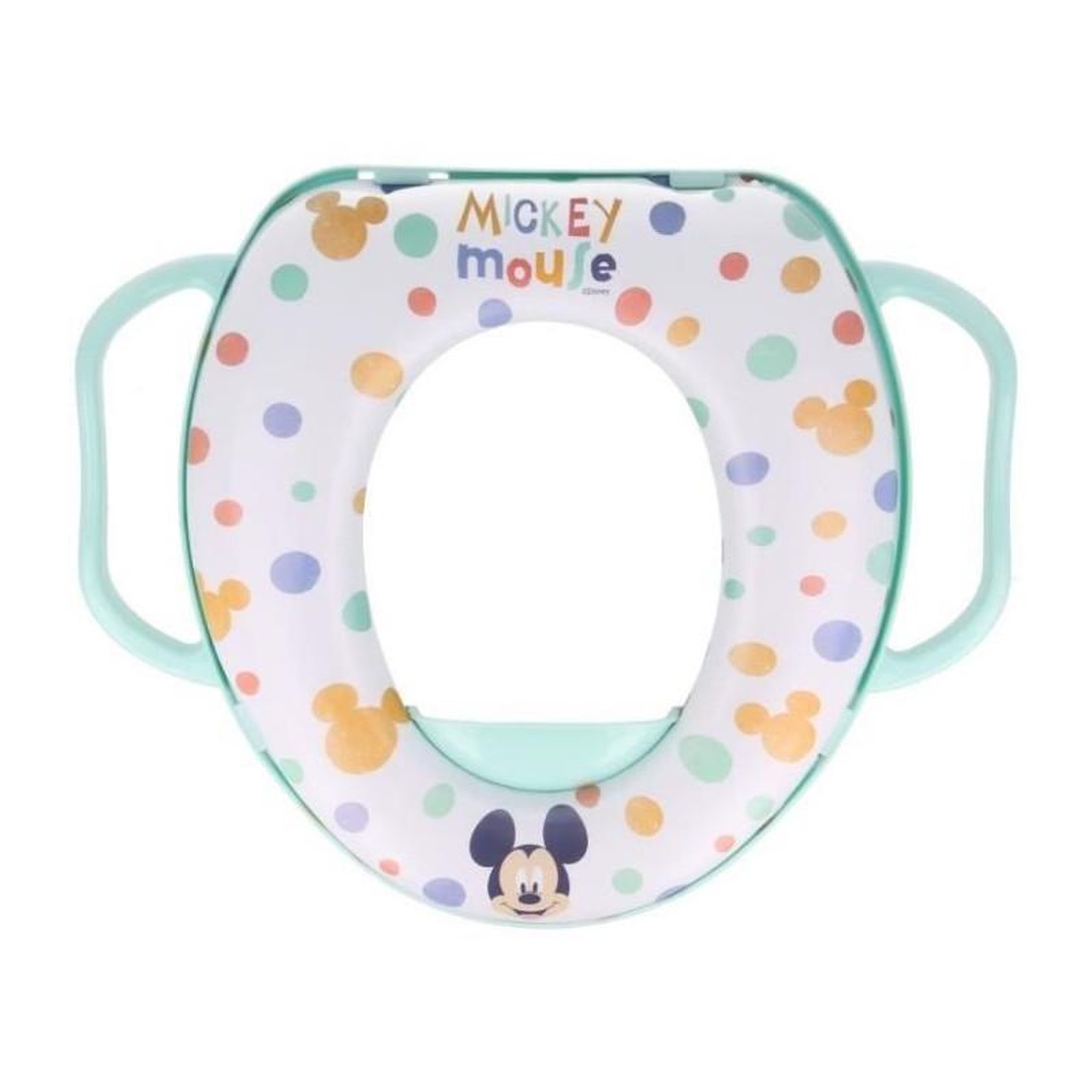 Voir la diapositive 3 : THERMOBABY Réducteur WC THERMOBABY CONFORT MICKEY COOL - Avec poignée