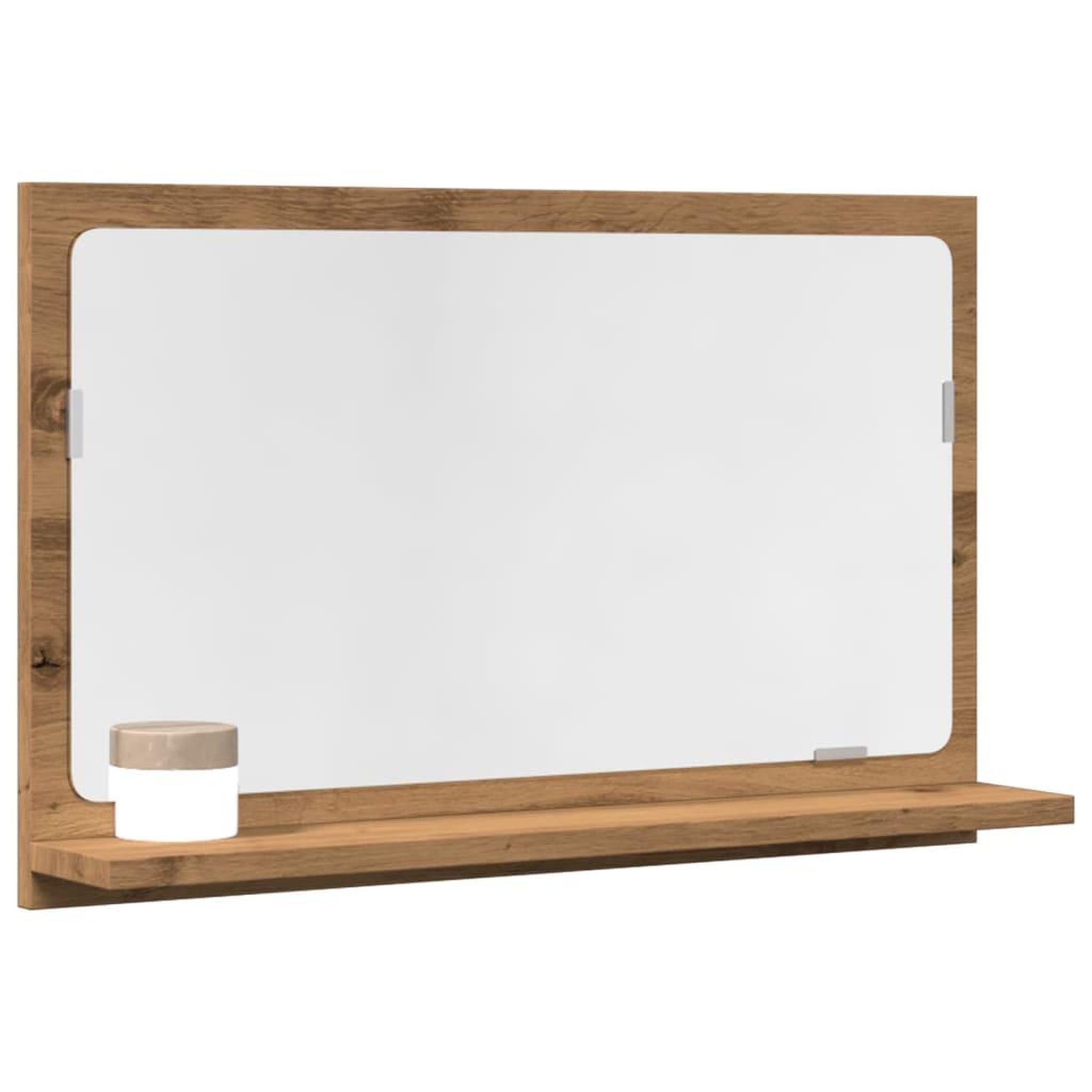 VIDAXL Armoire a miroir de salle de bain chene artisanal 60x11x37 cm