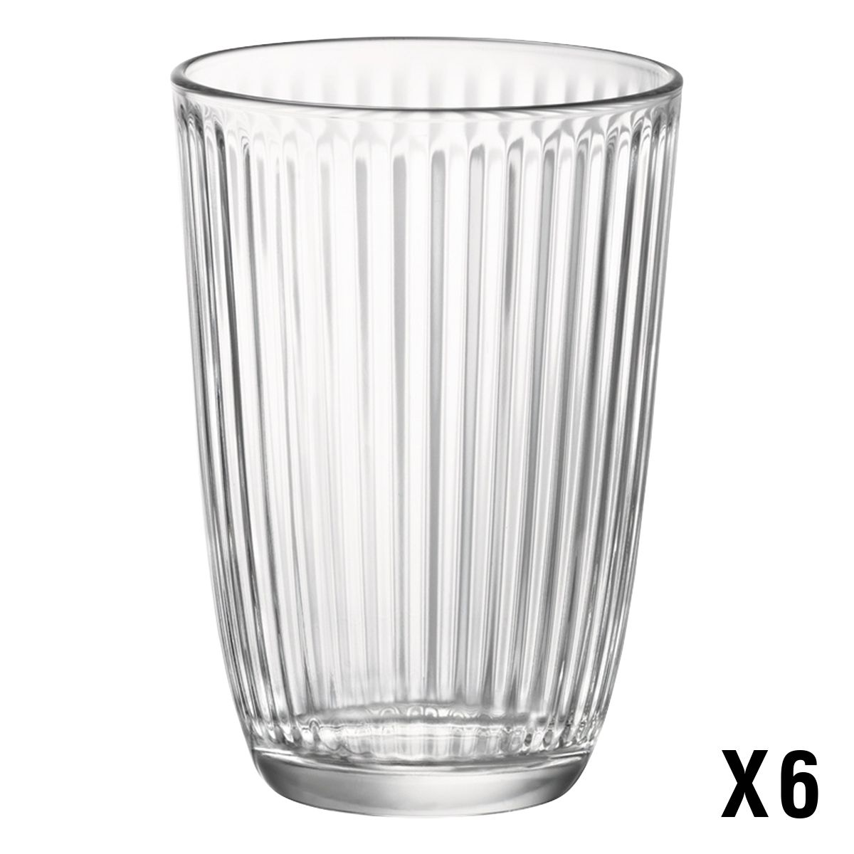 BORMIOLI ROCCO Set de 6 verres à eau LINE LONG 39 cl