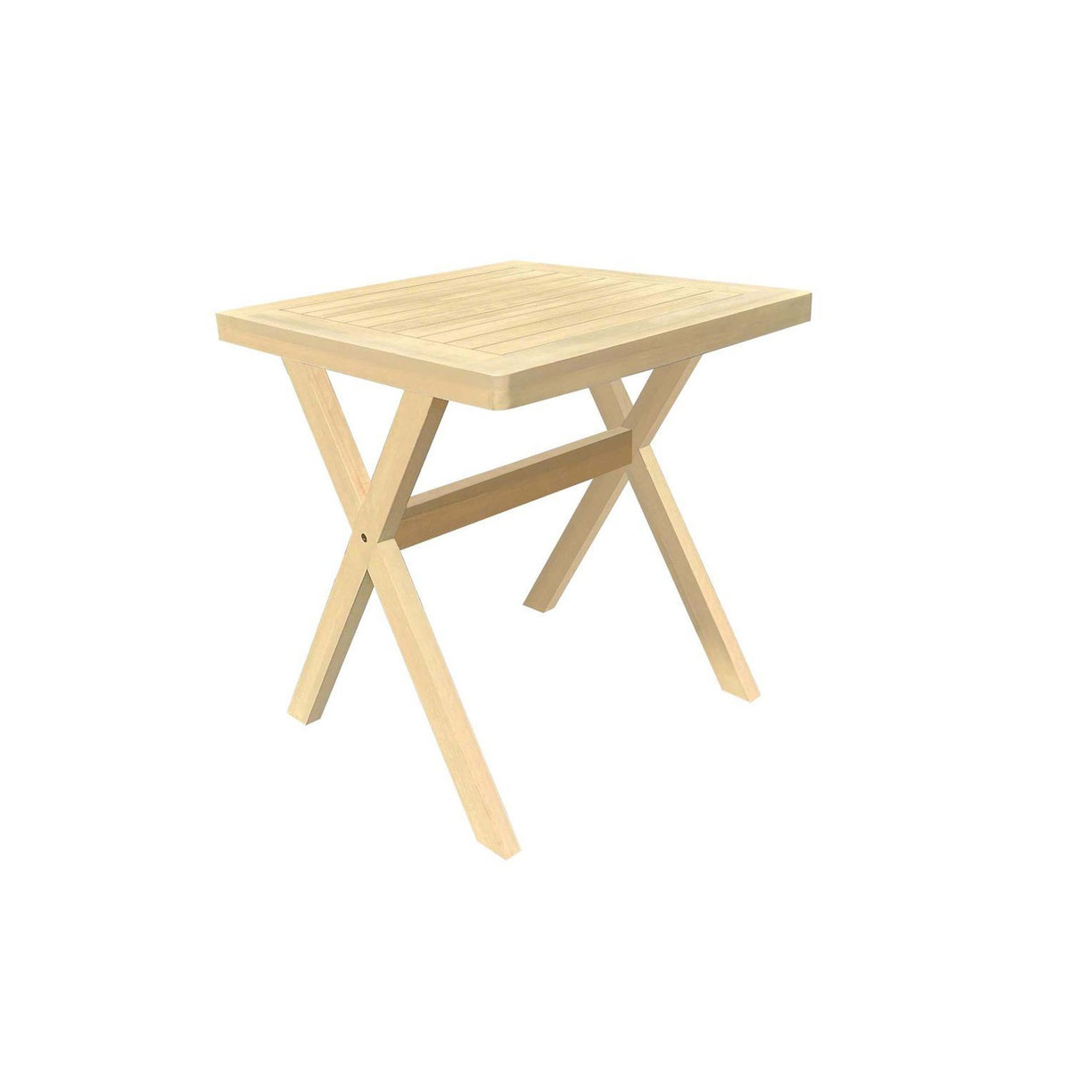 HESPERIDE Table de jardin carrée en bois 2 places XENIA - Beige