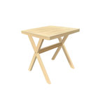 HESPERIDE Table de jardin carrée en bois 2 places XENIA - Beige