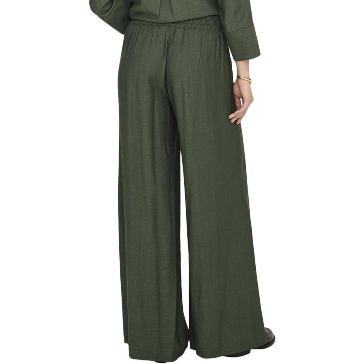 JACQUELINE DE YONG Pantalon fluide Kaki JDY Pepper