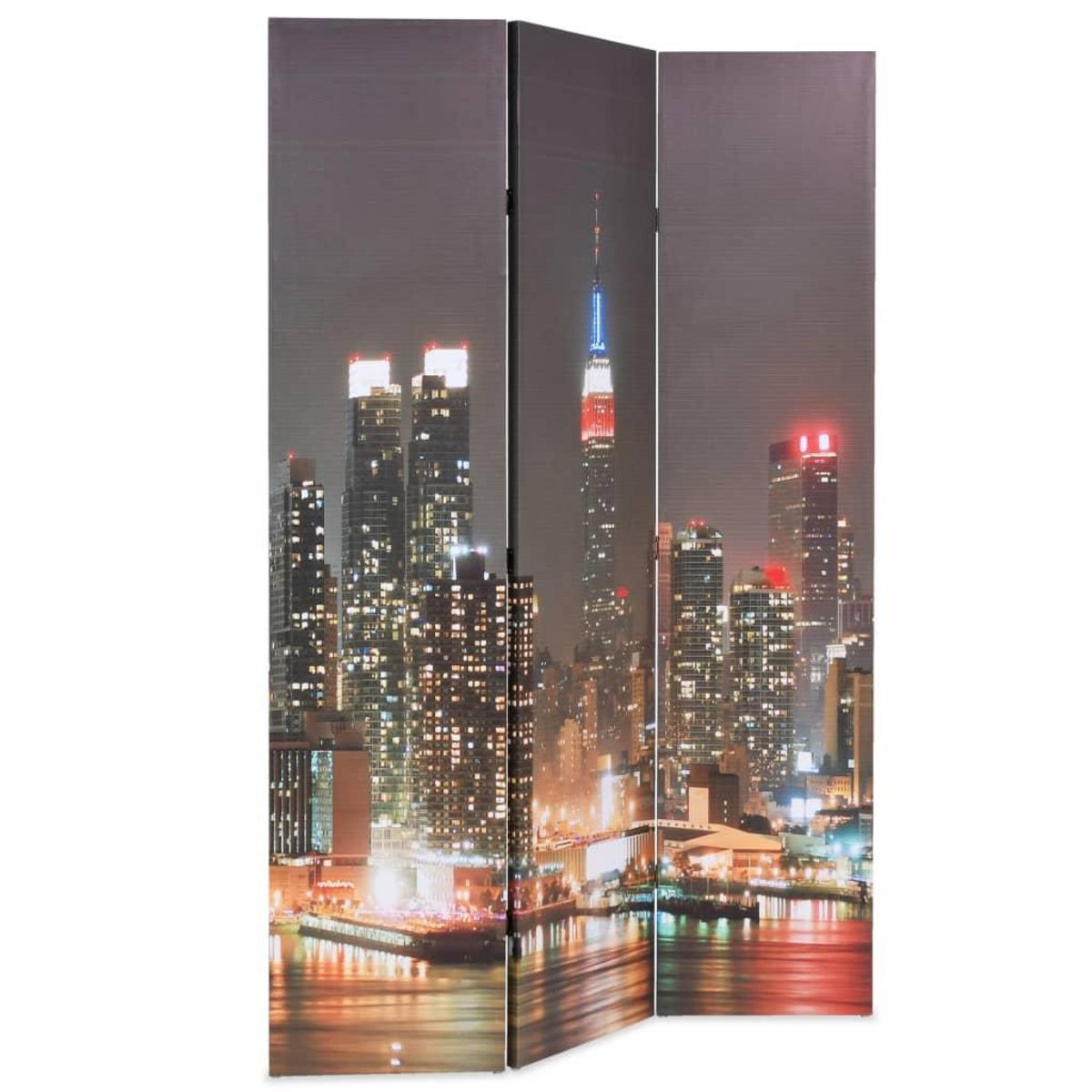 VIDAXL Cloison de separation pliable 120x170 cm New York la nuit