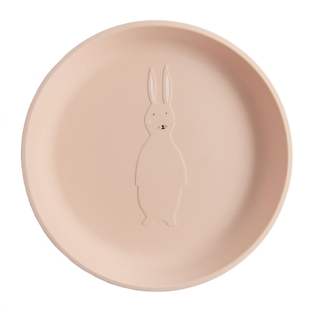 Trixie assiette silicone - madame lapin