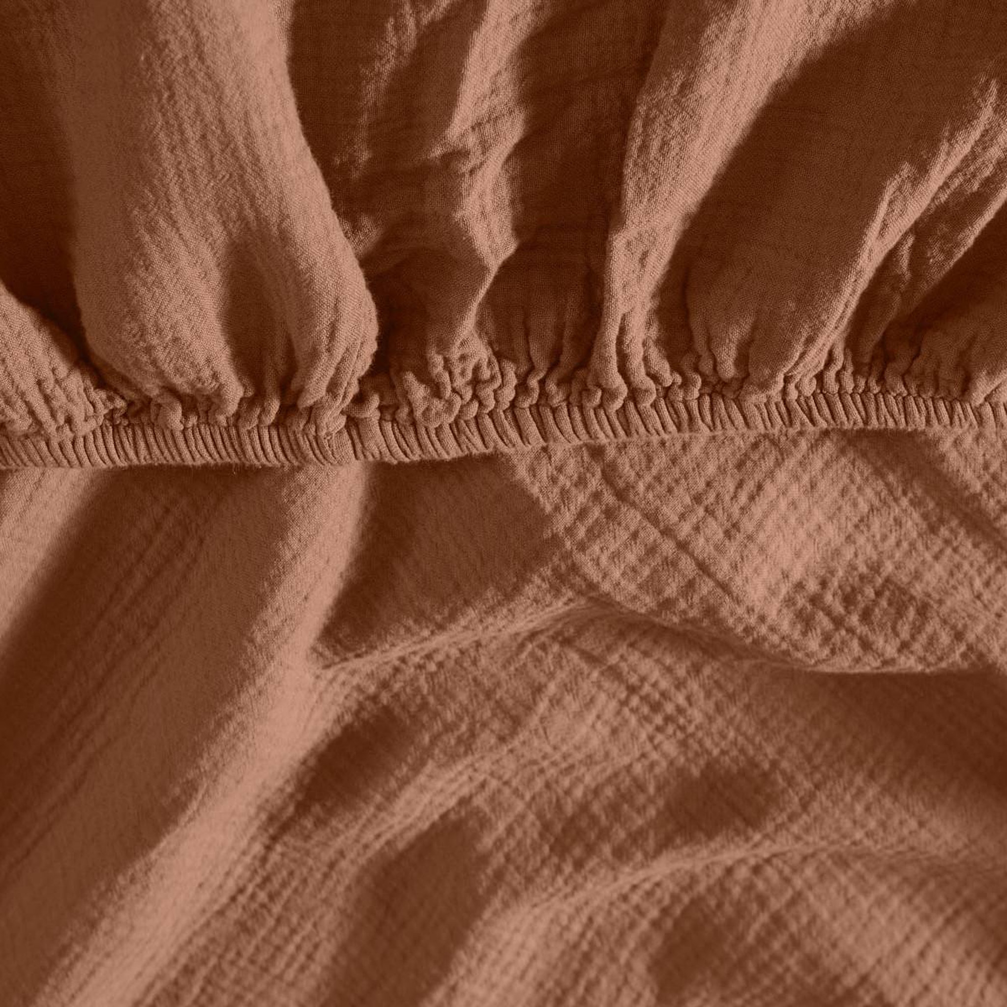 Voir la diapositive 4 : Sensei Maison Drap housse en gaze de coton bonnet 30 cm LOFT