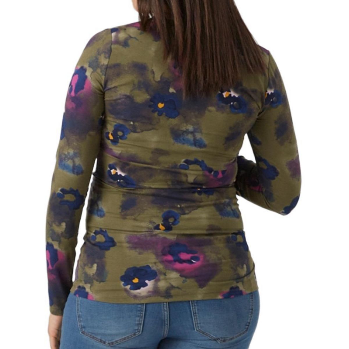 MAMALICIOUS T Shirt Manches  ongues de Grossesse Kaki/ Femme Mamalicious  andrea