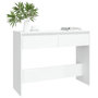 Voir la diapositive 3 : VIDAXL Table console blanc 100x35x76,5 cm bois d'ingenierie