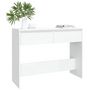 Voir la diapositive 3 : VIDAXL Table console blanc 100x35x76,5 cm bois d'ingenierie