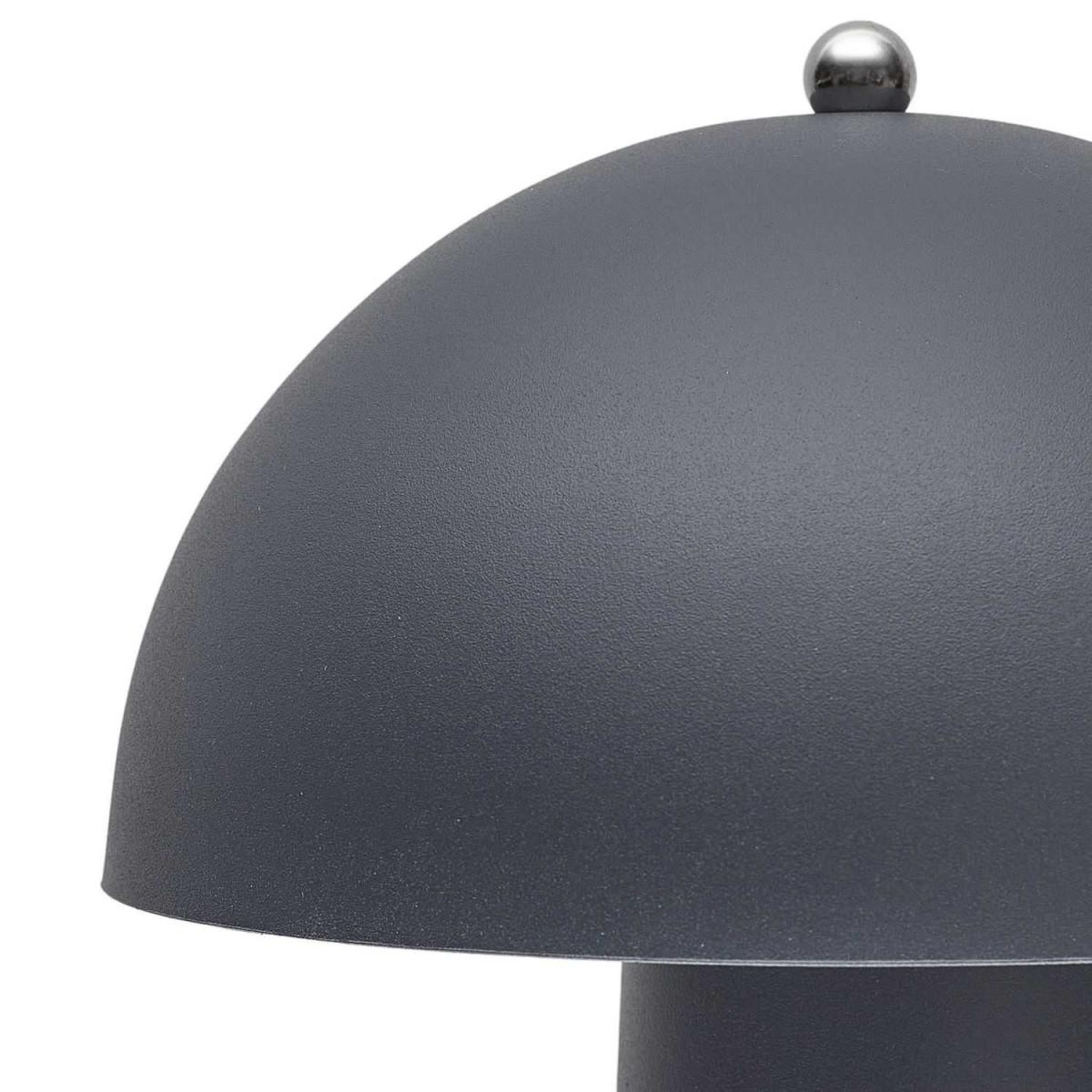 Voir la diapositive 2 : The Home Deco Factory Lampe à poser champignon  vickie  32cm gris perle