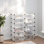 Voir la diapositive 1 : VIDAXL Etagere a chaussures Transparent 94,5x36,5x106 cm PP