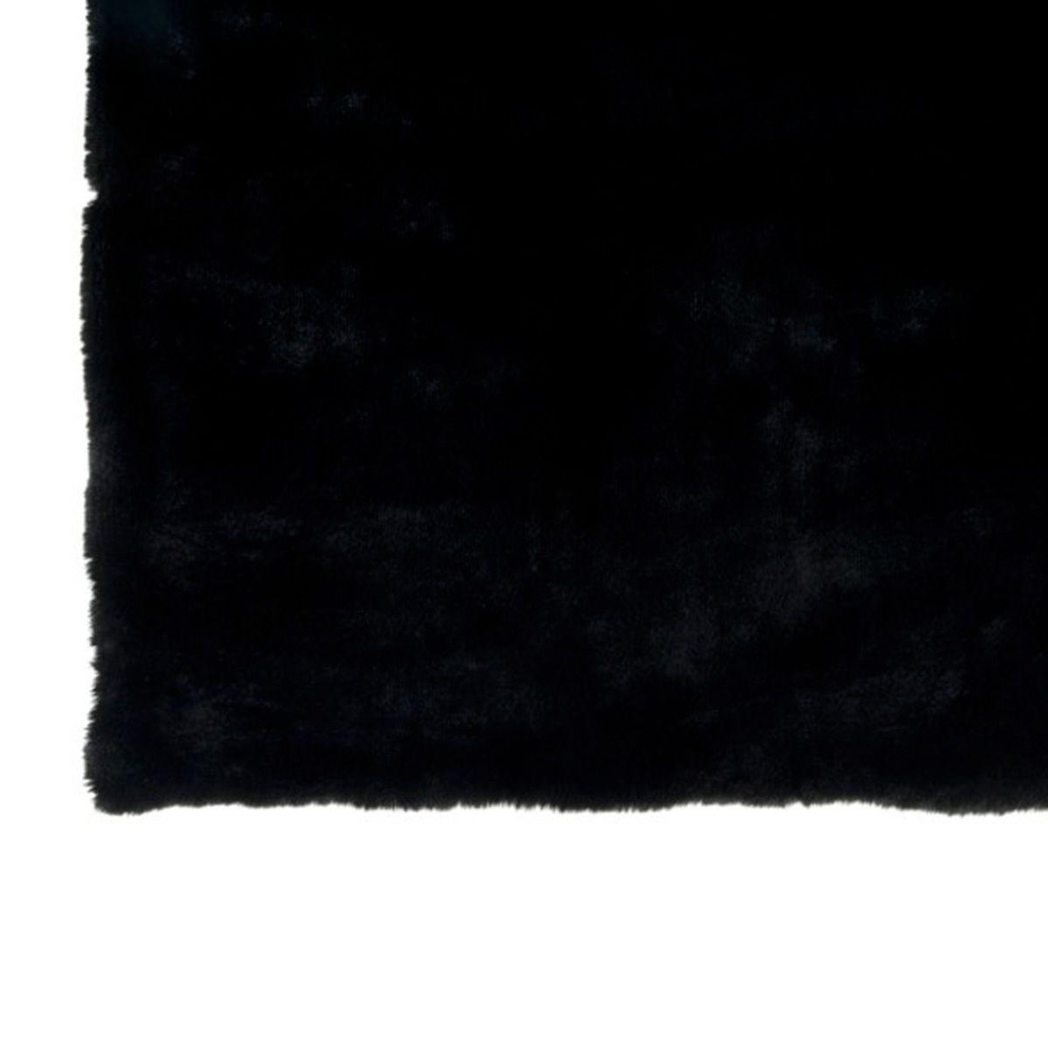 Voir la diapositive 3 : J-LINE Plaid imitation fourrure  cutie  130x180cm noir