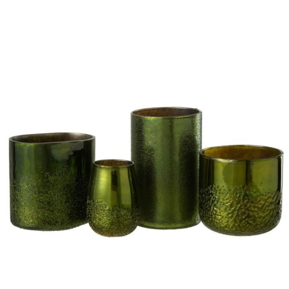 Paris Prix Photophore Miroir en Verre  Anton  12cm Vert