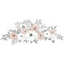 Voir la diapositive 1 : Lilipinso Sticker Lilipinso Composition Florale de roses 70 x 30 cm